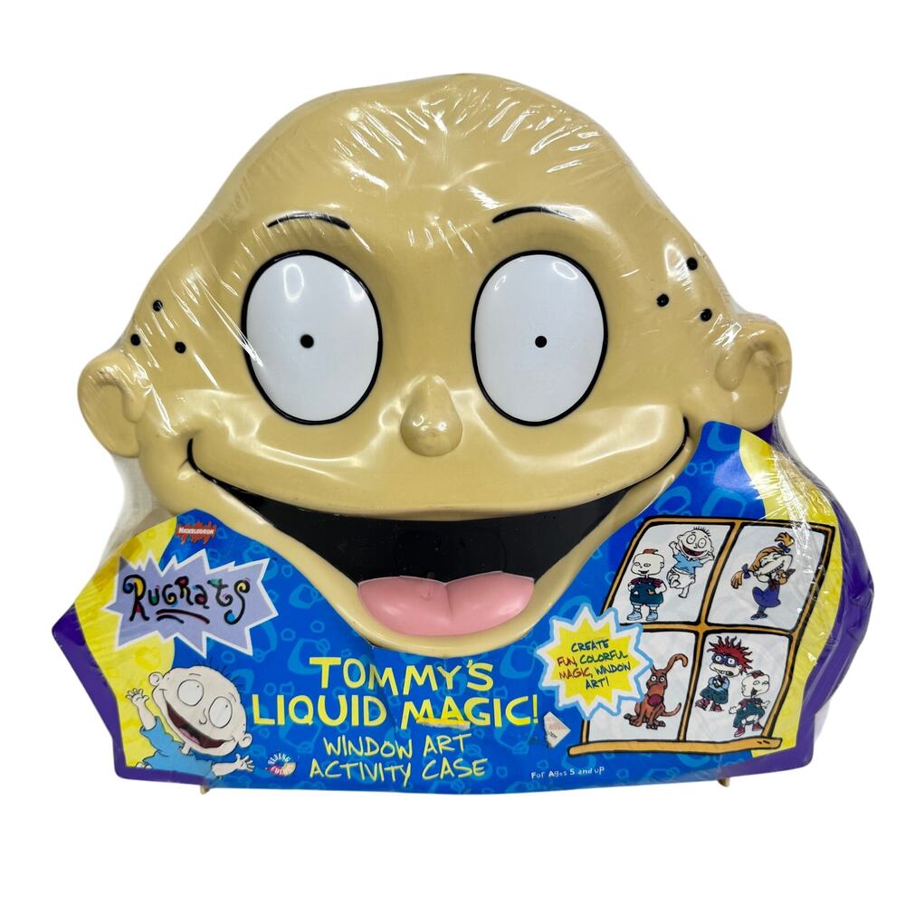 NICKELODEON Rugrats Tommy's Liquid Magic Window‎ Art Activity Case Sealed 1997